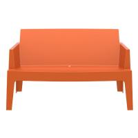 Box Outdoor Bench Sofa Orange ISP063-ORA - 2