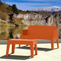 Box Outdoor Bench Sofa Orange ISP063-ORA - 5