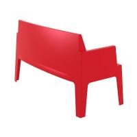 Box Outdoor Bench Sofa Red ISP063-RED - 1