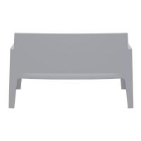 Box Outdoor Bench Sofa Silver Gray ISP063-SIL - 4