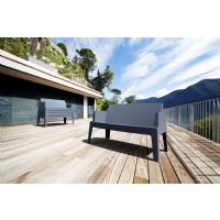 Box Outdoor Bench Sofa Silver Gray ISP063-SIL - 7