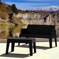 Box Resin Outdoor Coffee Table Black ISP064-BLA - 3