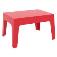 Box Resin Outdoor Coffee Table Red ISP064-RED