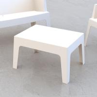Box Resin Outdoor Coffee Table White ISP064-WHI - 3