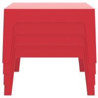 Box Resin Outdoor Coffee Table Red ISP064-RED - 4