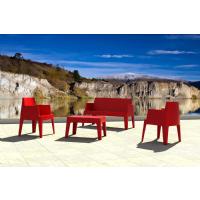 Box Resin Outdoor Coffee Table Red ISP064-RED - 7