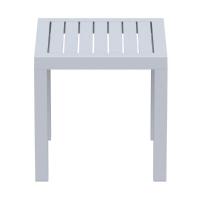Ocean Square Side Table Silver Gray ISP066-SIL - 1