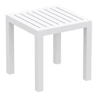 Ocean Square Side Table White ISP066-WHI