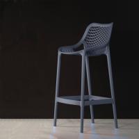 Air Resin Outdoor Counter Chair Dark Gray ISP067-DGR - 5