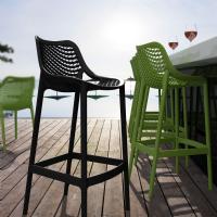 Air Resin Outdoor Bar Chair Black ISP068-BLA - 5