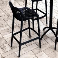 Air Resin Outdoor Bar Chair Black ISP068-BLA - 6