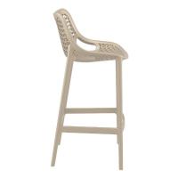Air Resin Outdoor Bar Chair Taupe ISP068-DVR - 3