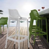Air Resin Outdoor Bar Chair White ISP068-WHI - 5
