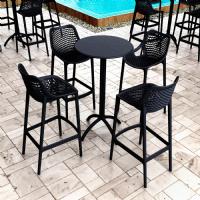 Air Resin Outdoor Bar Chair Black ISP068-BLA - 7