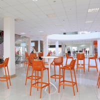 Air Resin Outdoor Bar Chair Orange ISP068-ORA - 9