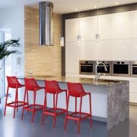 Air Resin Outdoor Bar Chair Black ISP068-BLA - 11