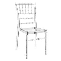 Chiavari Polycarbonate Dining Chair Transparent Clear ISP071-TCL