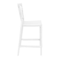 Opera Polycarbonate Counter Stool Glossy White ISP074-GWHI - 3