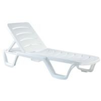 Set of 4 Compamia Aqua Pool Chaise Lounge in White 