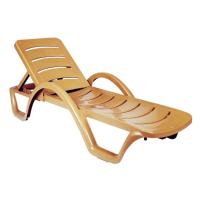 Havana Sunrise Pool Chaise Lounge with Arms Brown ISP078-TEA