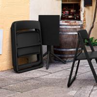 Dream Folding Outdoor Bistro Set with 2 Chairs Black ISP0791S-BLA-BLA - 4