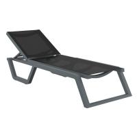 Rio Sling Chaise Dark Gray - Black ISP082-DGR-BLA