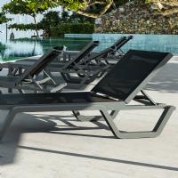 Rio Sling Chaise Dark Gray - Black ISP082-DGR-BLA - 2