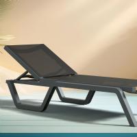 Rio Sling Chaise Dark Gray - Black ISP082-DGR-BLA - 8