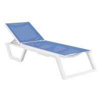 Rio Sling Chaise White - Blue ISP082-WHI-BLU