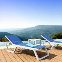 Rio Sling Chaise White - Blue ISP082-WHI-BLU - 5
