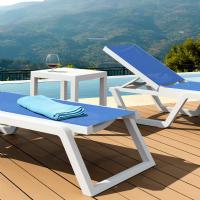 Rio Sling Chaise White - Blue ISP082-WHI-BLU - 6