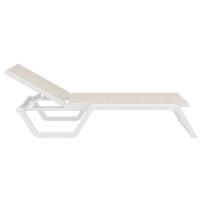 Rio Sling Chaise White - Taupe ISP082-WHI-DVR - 1