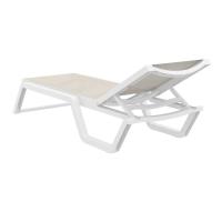 Rio Sling Chaise White - Taupe ISP082-WHI-DVR - 2