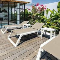 Rio Sling Chaise White - Taupe ISP082-WHI-DVR - 6