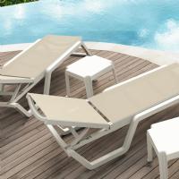 Rio Sling Chaise White - Taupe ISP082-WHI-DVR - 8