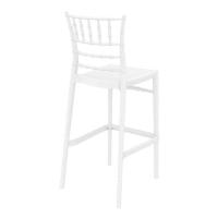 Chiavari Polycarbonate Barstool Glossy White ISP083-GWHI - 1