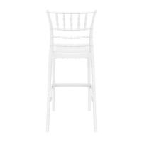 Chiavari Polycarbonate Barstool Glossy White ISP083-GWHI - 4