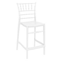 Chiavari Polycarbonate Counter Stool Glossy White ISP084-GWHI