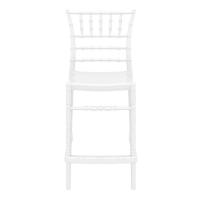 Chiavari Polycarbonate Counter Stool Glossy White ISP084-GWHI - 2