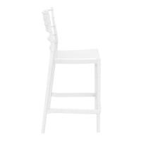 Chiavari Polycarbonate Counter Stool Glossy White ISP084-GWHI - 3