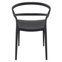 Mila Dining Arm Chair Black ISP085-BLA - 3