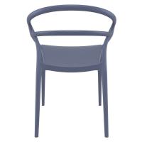 Mila Dining Arm Chair Dark Gray ISP085-DGR - 2