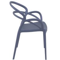 Mila Dining Arm Chair Dark Gray ISP085-DGR - 3