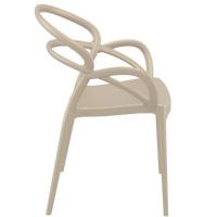 Mila Dining Arm Chair Taupe ISP085-DVR - 1
