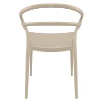 Mila Dining Arm Chair Taupe ISP085-DVR - 3