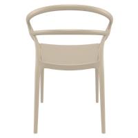 Mila Dining Arm Chair Taupe ISP085-DVR - 3
