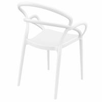 Mila Dining Arm Chair White ISP085-WHI - 2