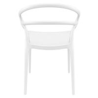 Mila Dining Arm Chair White ISP085-WHI - 3