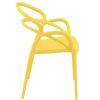 Mila Dining Arm Chair Yellow ISP085-YEL - 4