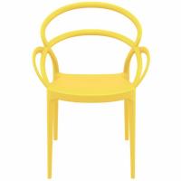 Mila Dining Arm Chair Yellow ISP085-YEL - 5